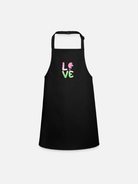 Hobby Horse Hobby Horsing - Children's Apron - black - Front
