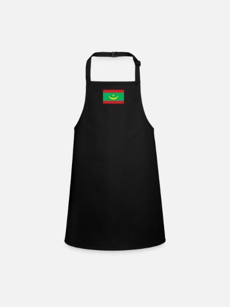 Drapeau de la Mauritanie - Tablier Enfant - noir - Devant