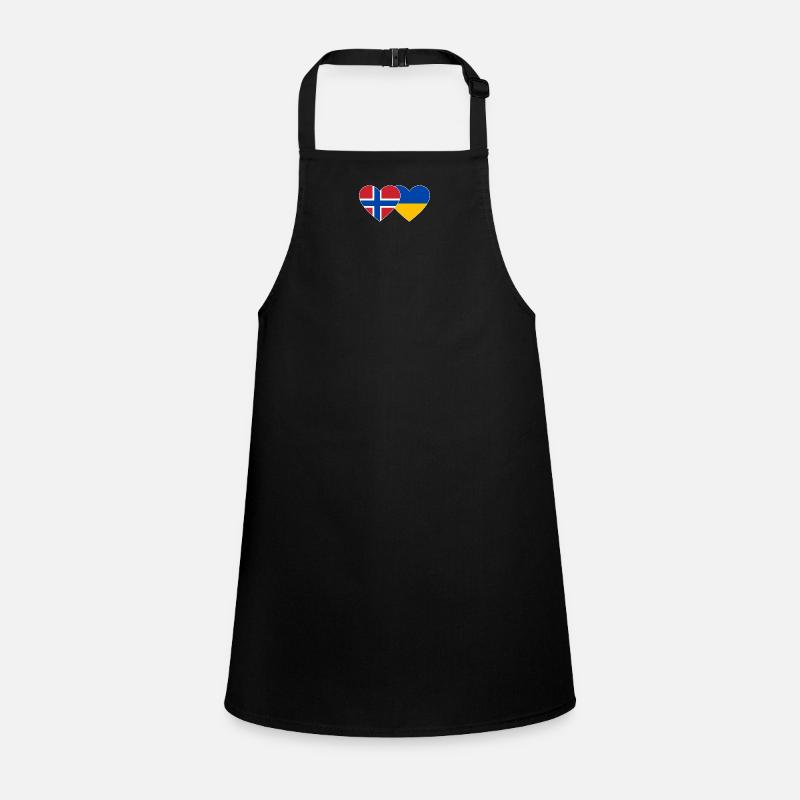 Norway Ukraine Flag Heart Children's Apron
