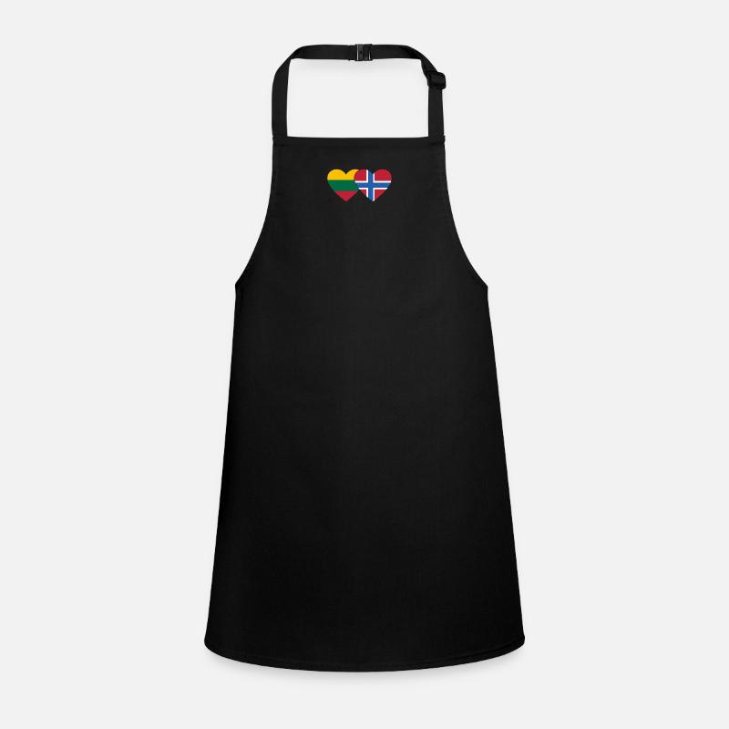 Lithuania Norway Flag Heart Children's Apron