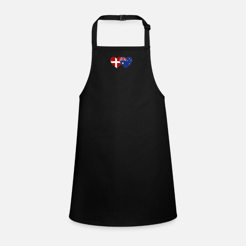 République tchèque Australie Flag Heart Tablier Enfant