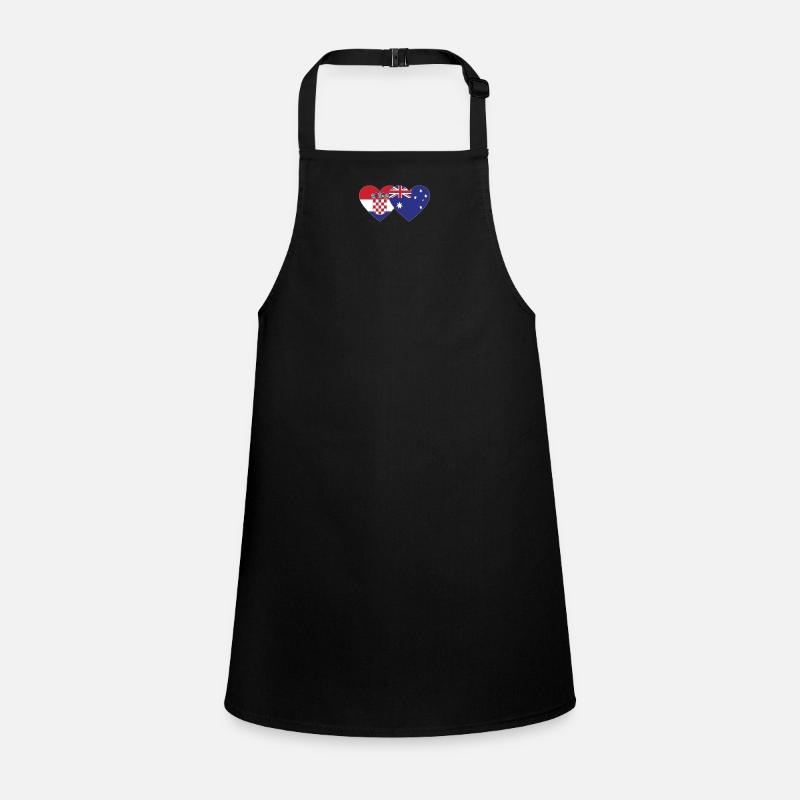 Croatie Australie Flag Heart Tablier Enfant