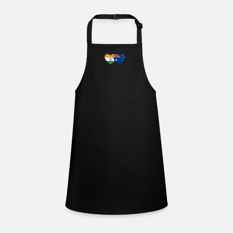 India Australia Flag Heart Children's Apron