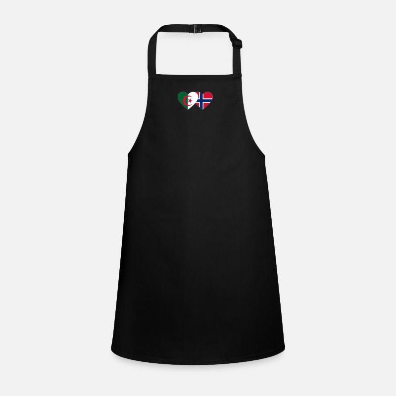 Algeria Norway Flag Heart Children's Apron