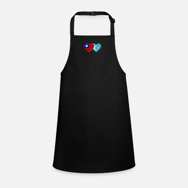 Taiwan Uighur Flag Heart Children's Apron