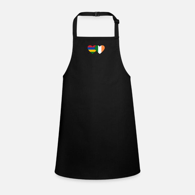 Mauritius Ireland Flag Heart Children's Apron