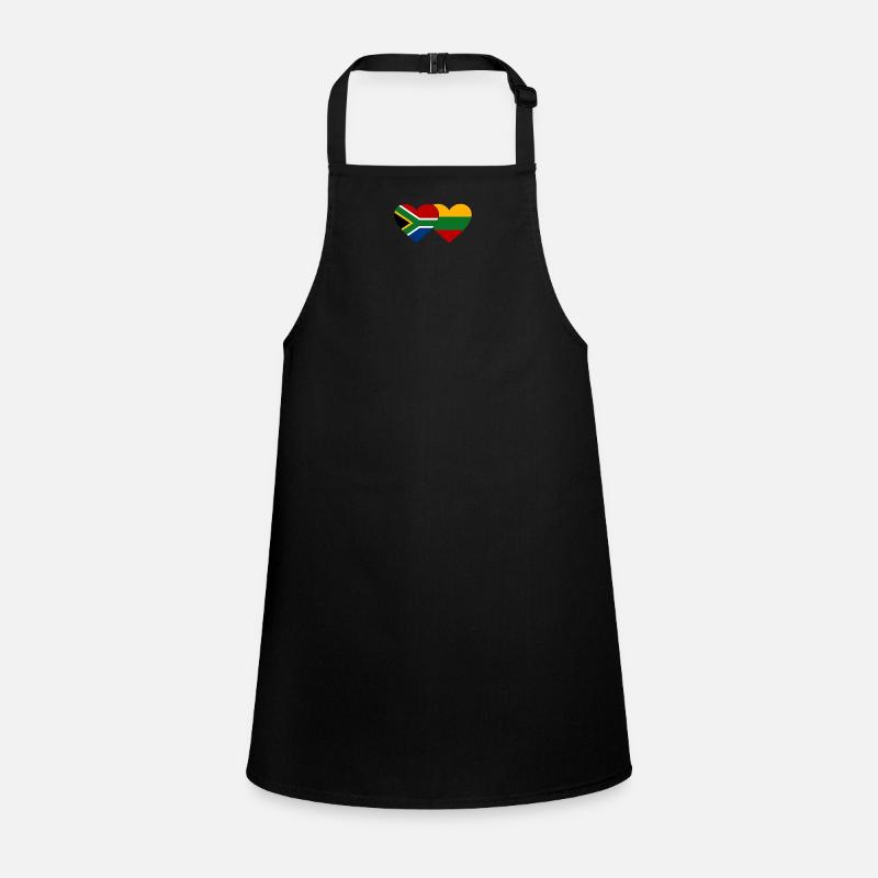 Afrique du Sud Lituanie Flag Heart Tablier Enfant