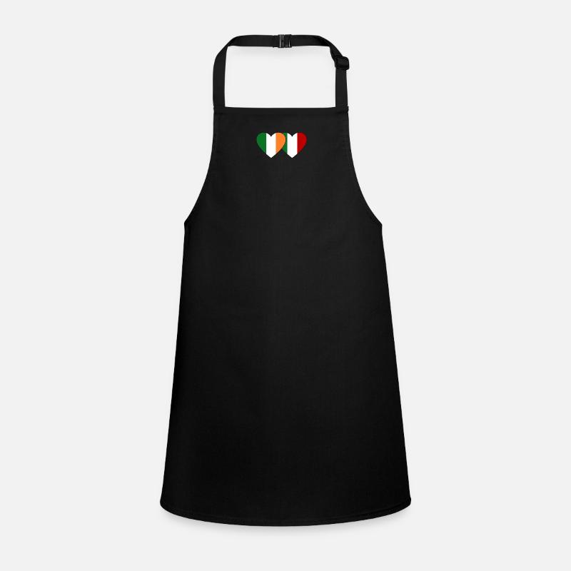 Irlande Italie Flag Heart Tablier Enfant