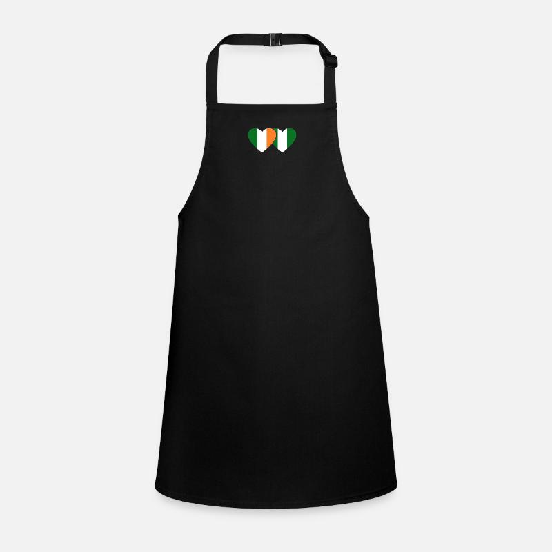 Irlande Nigeria Flag Heart Tablier Enfant