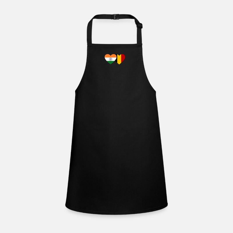 India Belgium Flag Heart Children's Apron