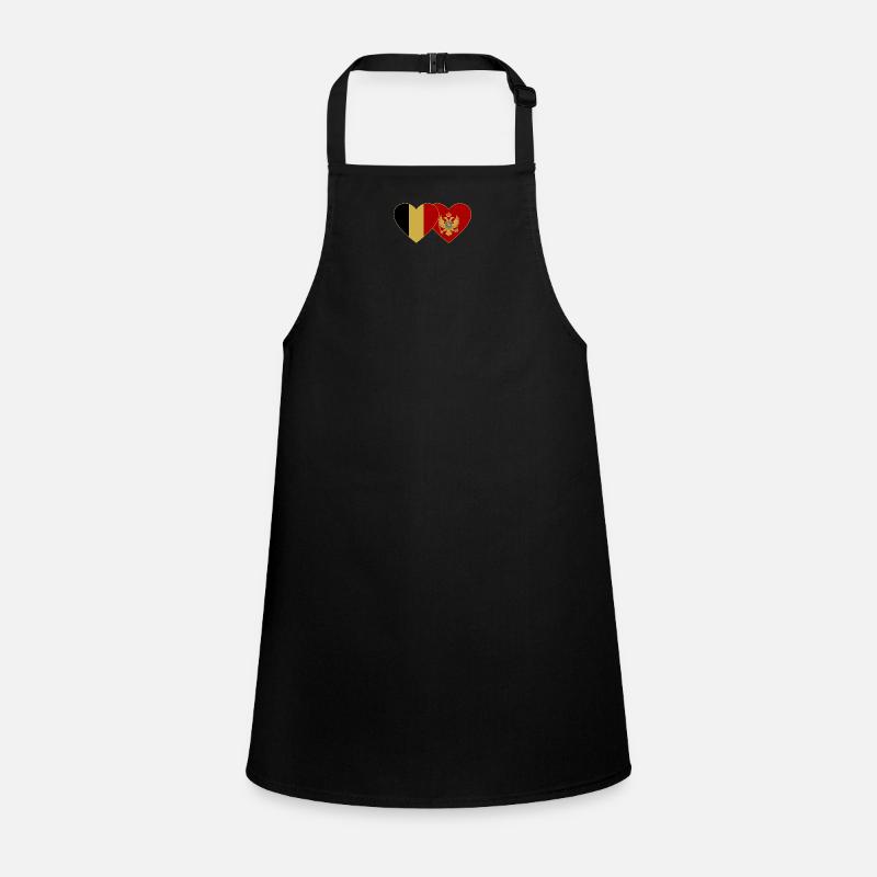 Belgique Drapeau du Monténégro Tablier Enfant