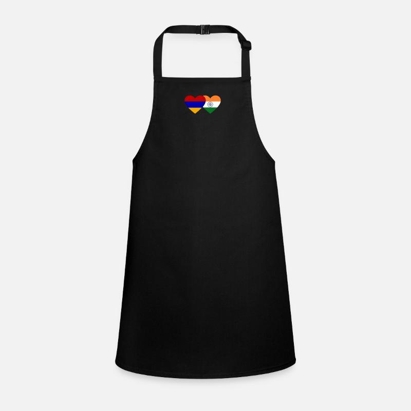 Armenia India Flag Heart Children's Apron