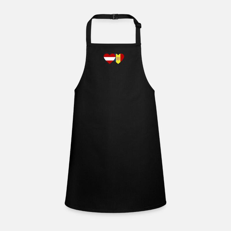 Austria Andorra Flag Heart Children's Apron