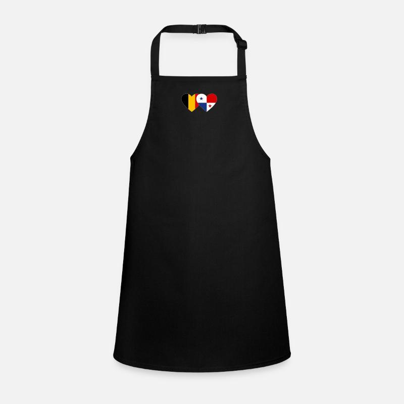 Belgium Panama Flag Heart Children's Apron