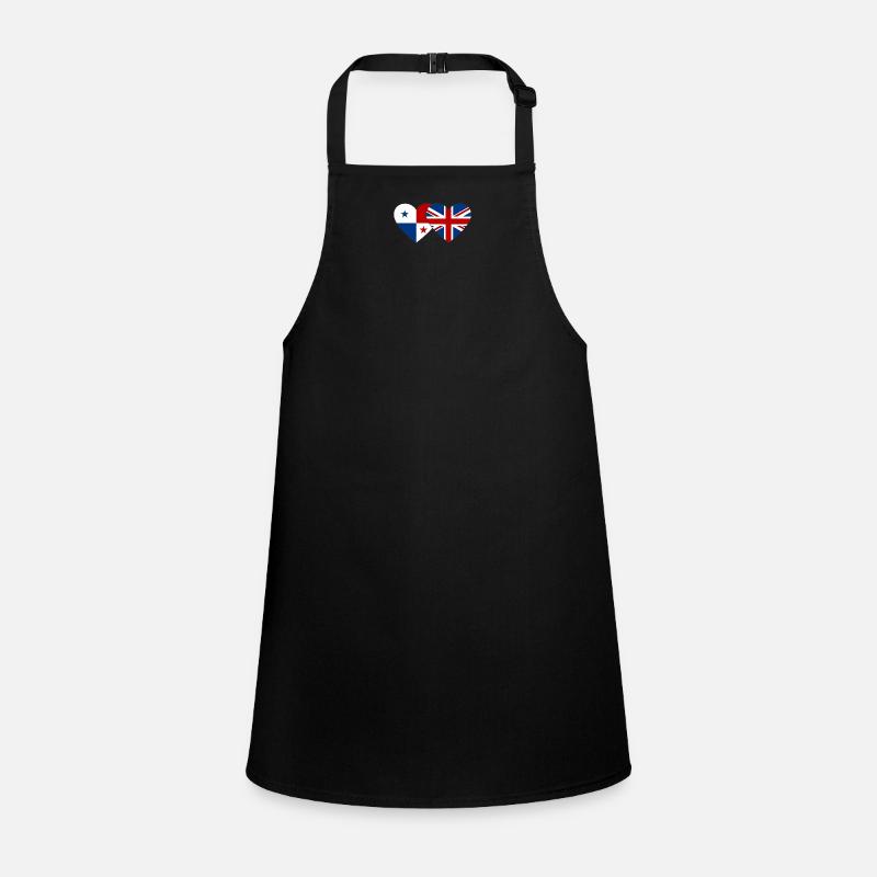 Panama England Flag Heart Children's Apron