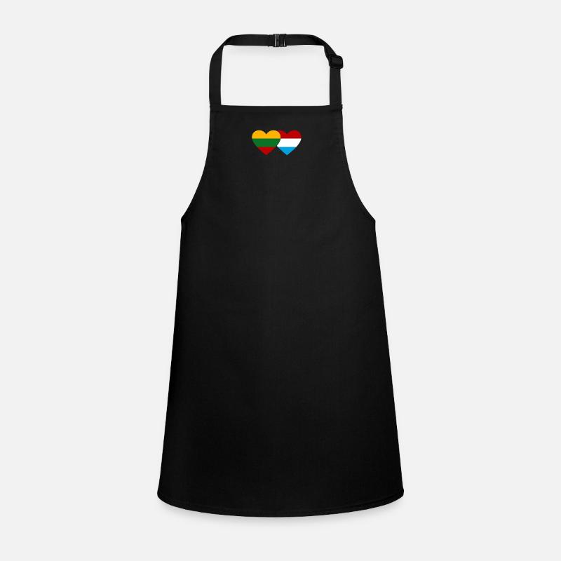 Lithuania Luxembourg Flag Heart Children's Apron
