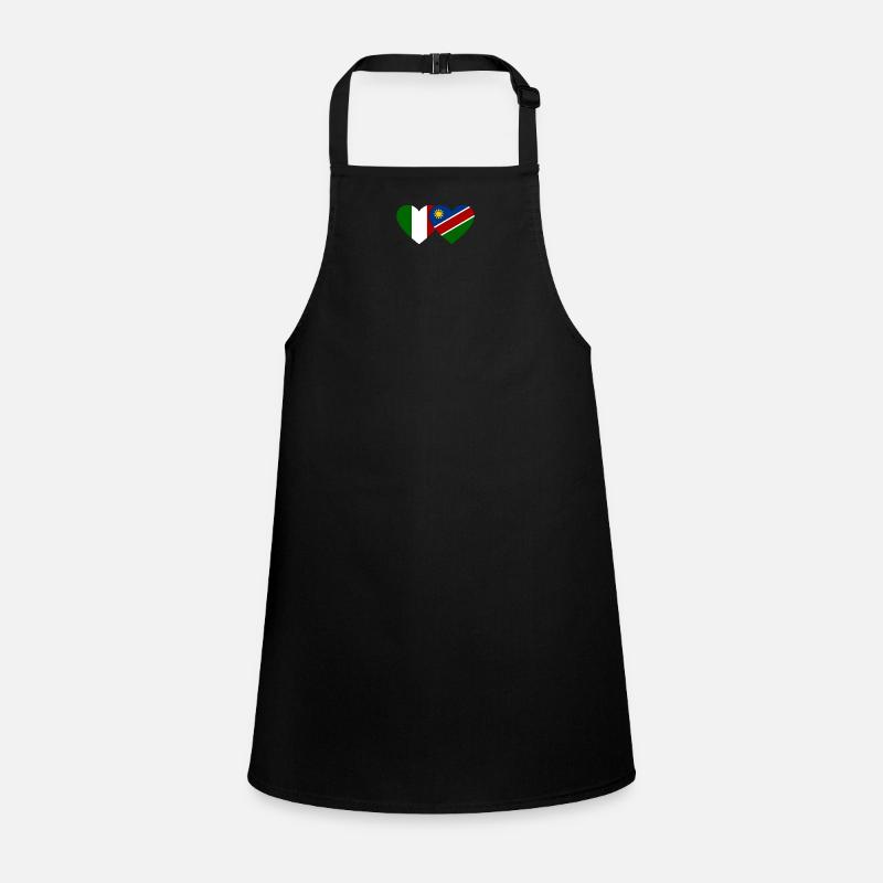 Italien Namibia Flagge Herz Schürze für Kinder