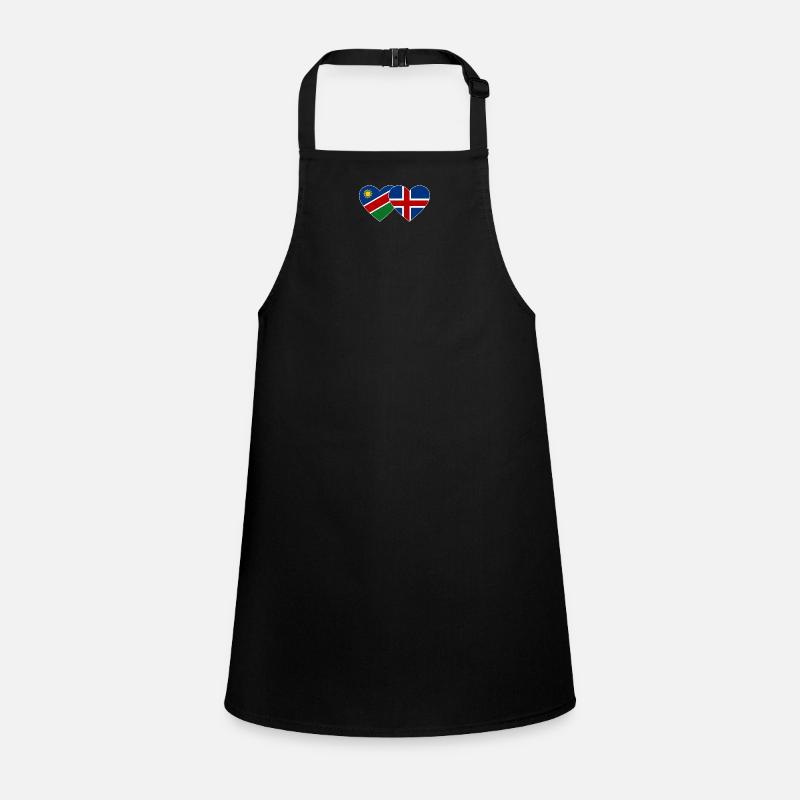 Namibia Iceland Flag Heart Children's Apron