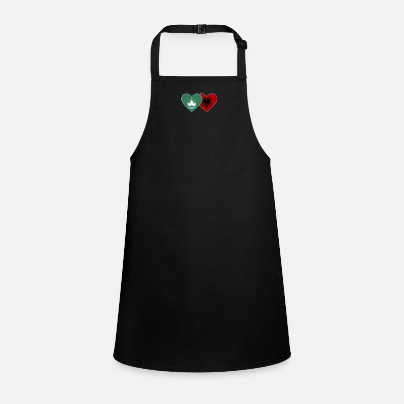 Macao Albanie Flag Coeur Tablier Enfant