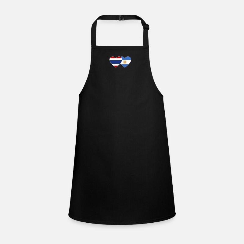 Coeur de drapeau Thaïlande Argentine Tablier Enfant