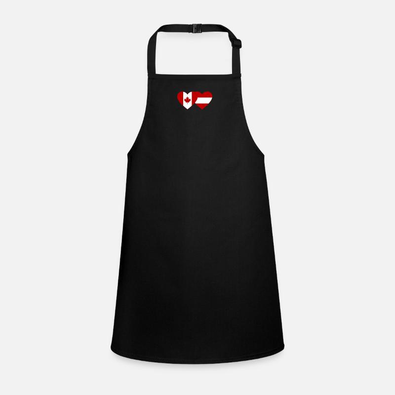 Canada Austria flag heart Children's Apron