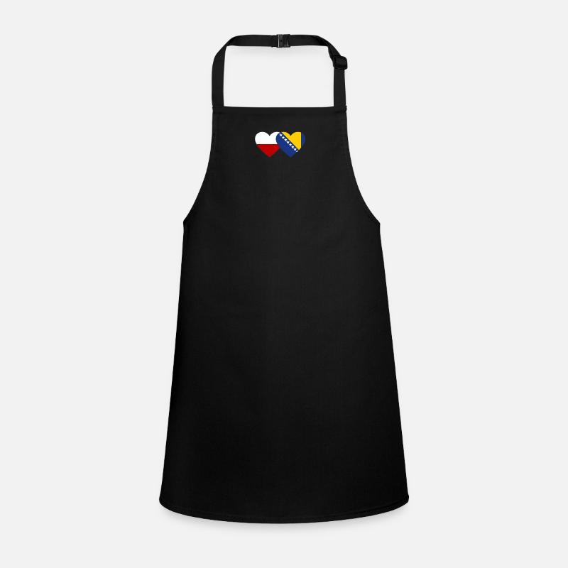 Pologne Bosnie Drapeau Coeur Tablier Enfant