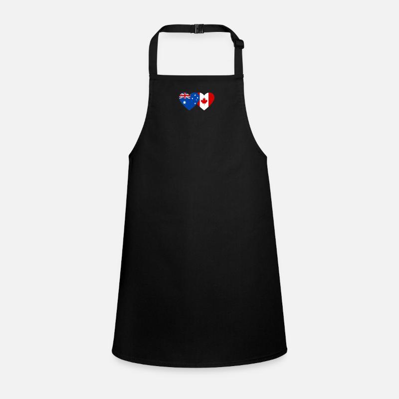 Australia Canada Flag Heart Children's Apron