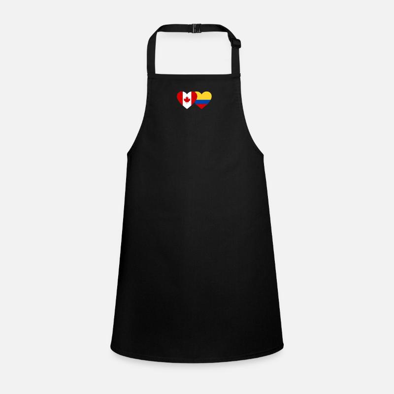 Canada Colombia Flag Heart Children's Apron