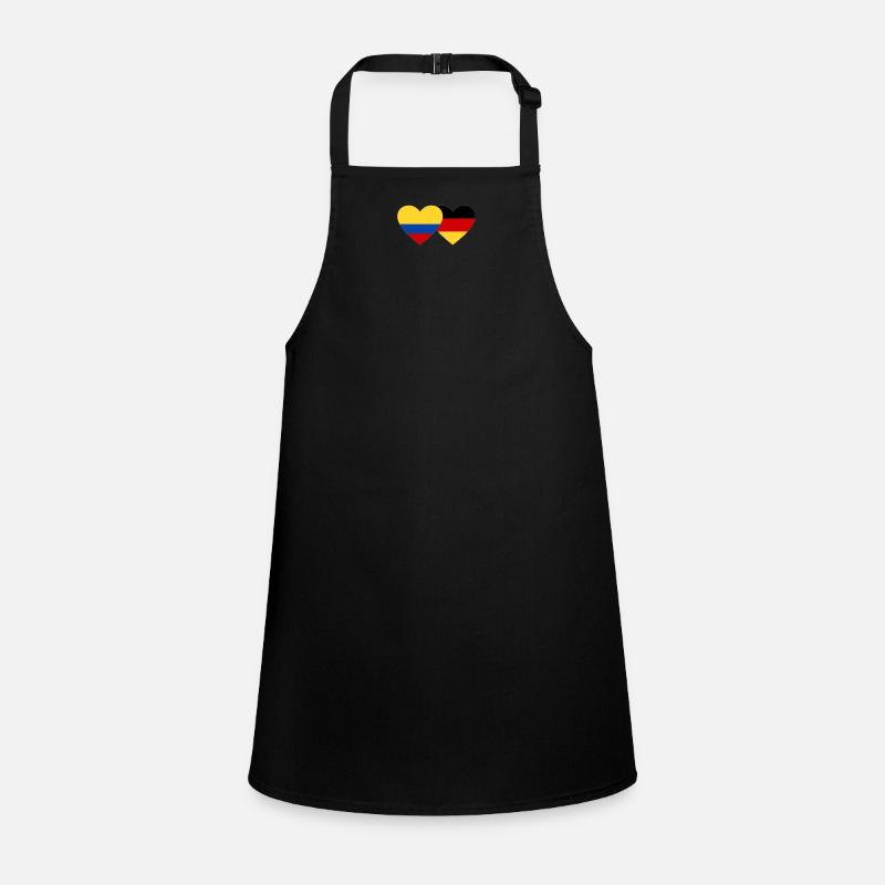 Colombia Germany Flag Heart Children's Apron