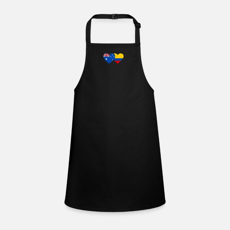 Australia Colombia Flag Heart Children's Apron