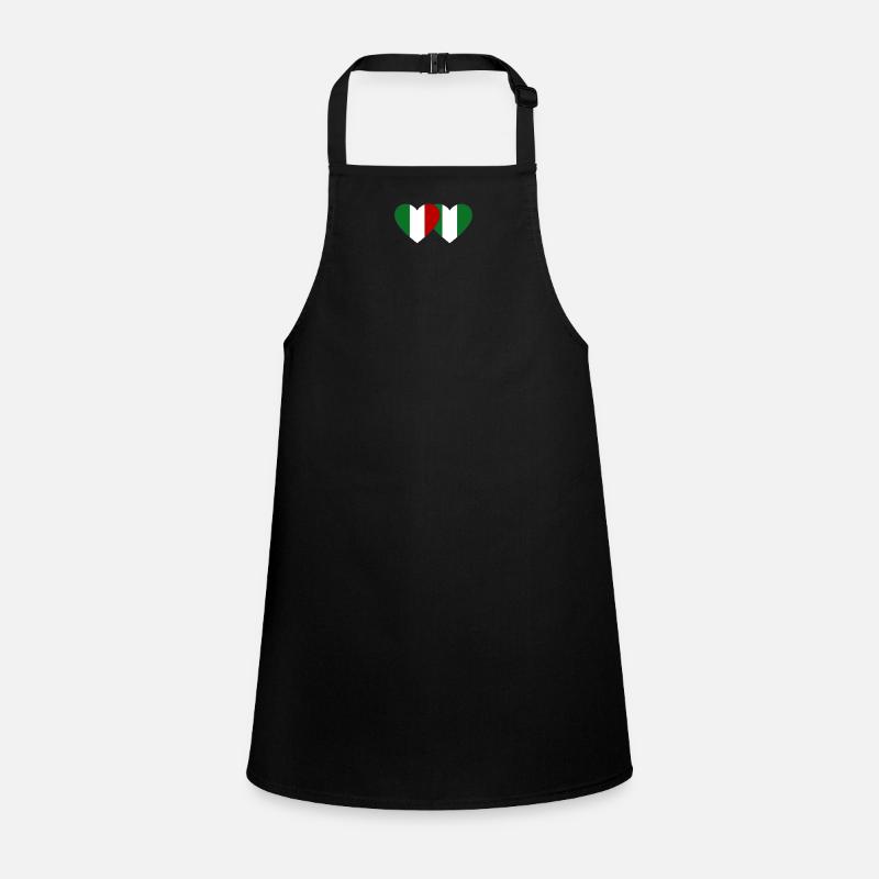 Italie Nigeria Drapeau Coeur Tablier Enfant