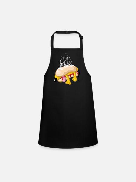 Hot dog - Children's Apron - black - Front