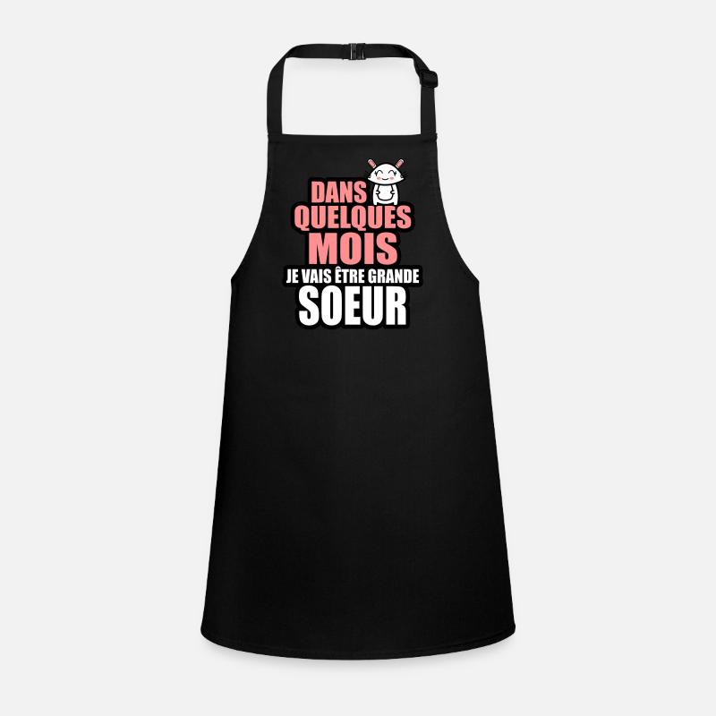 dans quelques mois je vais être grande-soeur Tablier Enfant