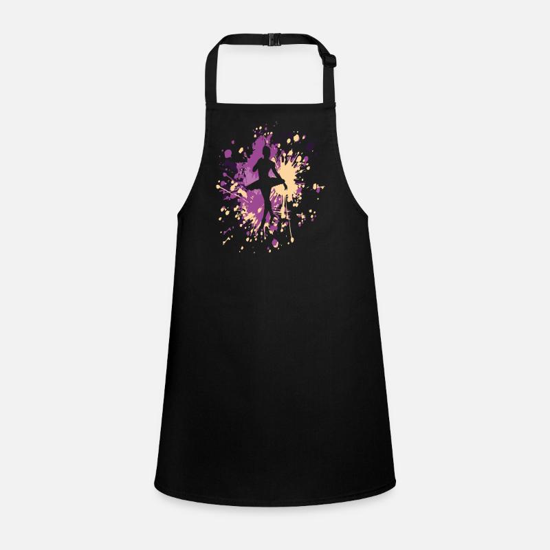 Dance Ballerina Color Splash Children's Apron