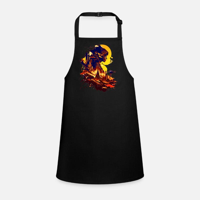Sci-Fi on an alien planet in space Children's Apron