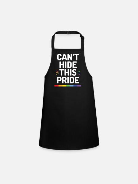 Pride Month - Can't Hide This Pride - Children's Apron - black - Front