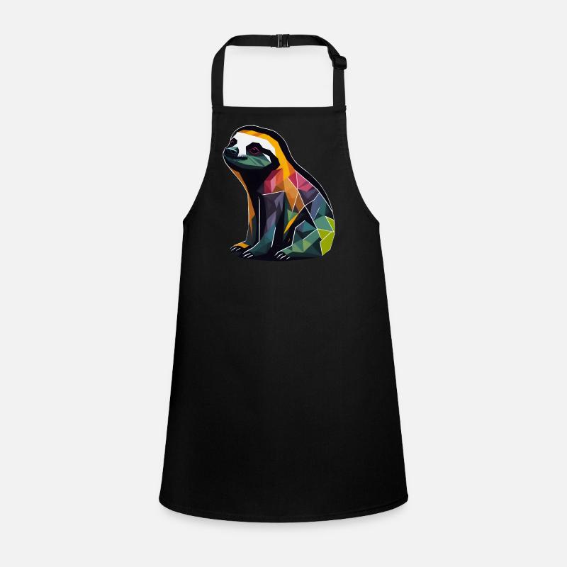 Geometric Sloth Children's Apron