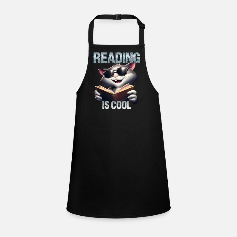 Reading is cool cat Children's Apron