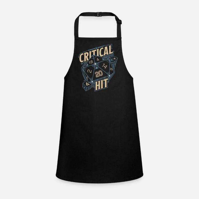 Dungeons And Dragons D20 Cube Critical Hit Children's Apron