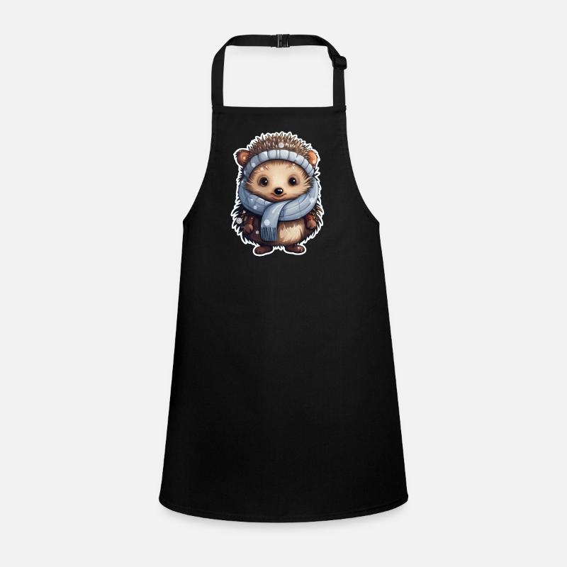 Winter Hedgehog Children's Apron