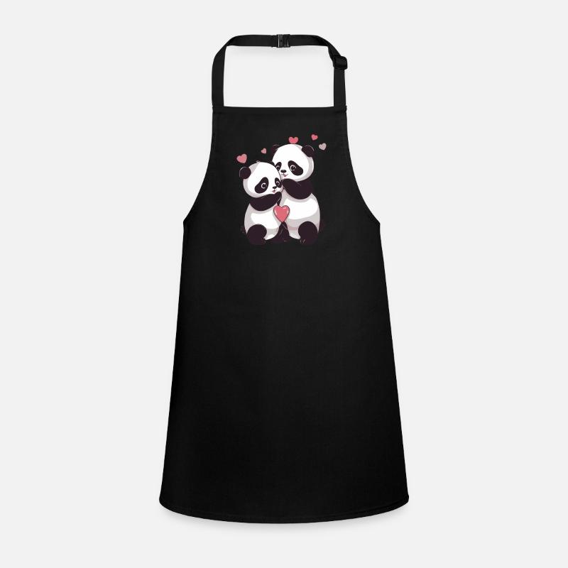 Ich liebe dich, Panda Schürze für Kinder