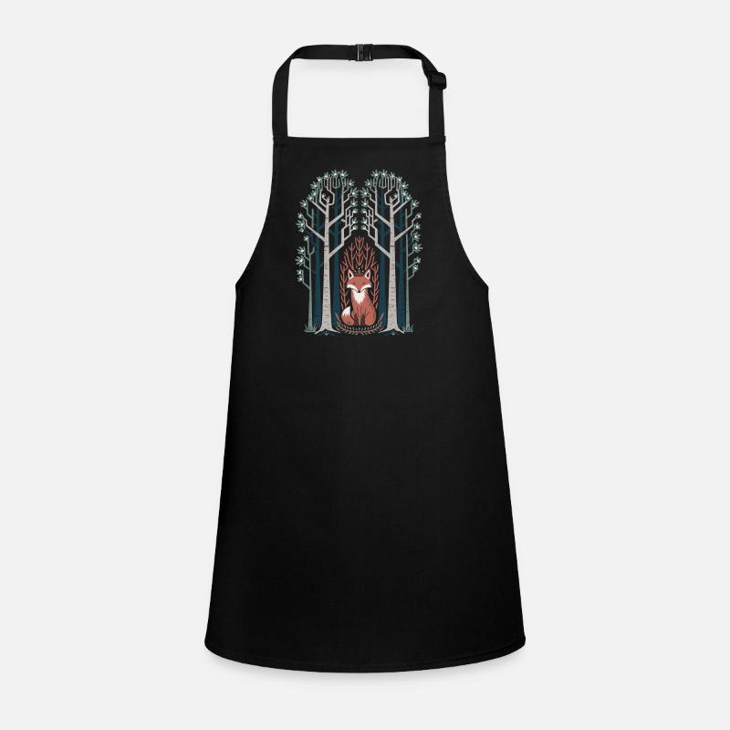 Dreamy Fox in the Enchanted Forest Cottagecore Children's Apron