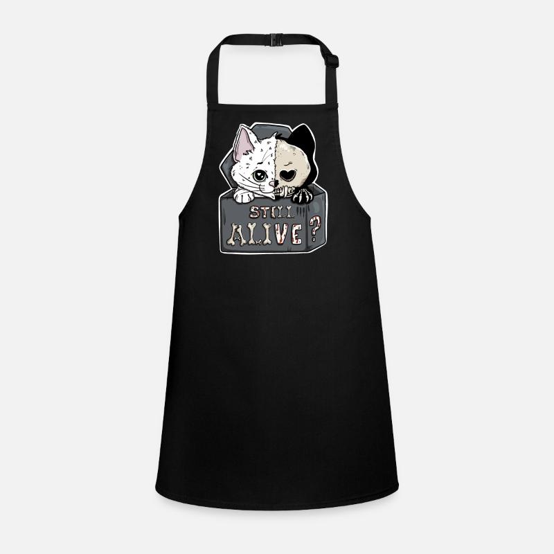 Schrödinger's Cat – Still Alive Halloween Children's Apron