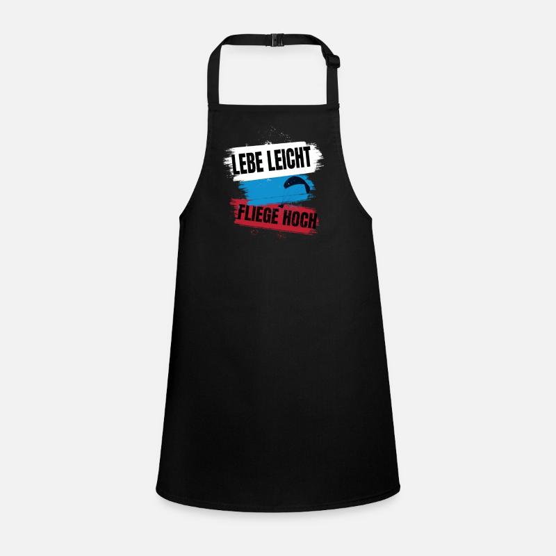 Live light, fly high – Paragliding Design Children's Apron