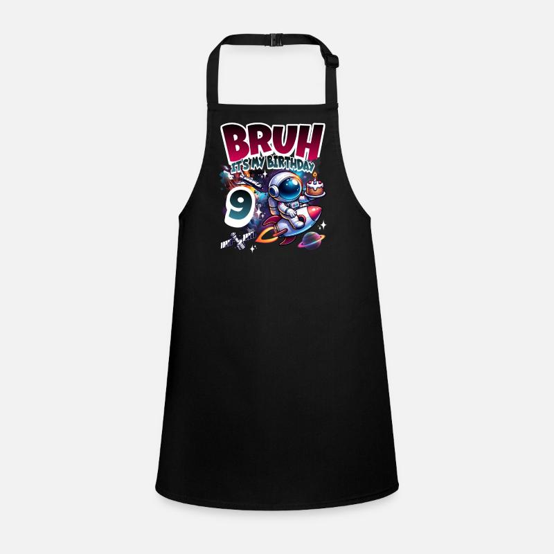 Astronaut 9th Birthday Space Children's Apron