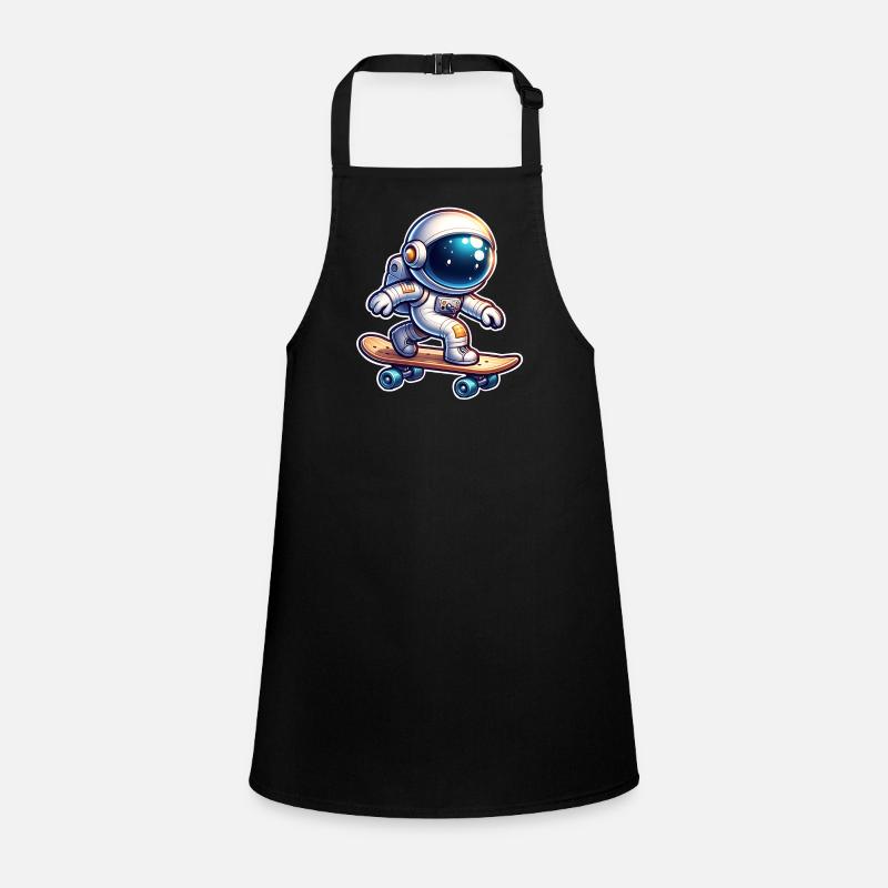 Skateboard Skater Astronaut Schürze für Kinder