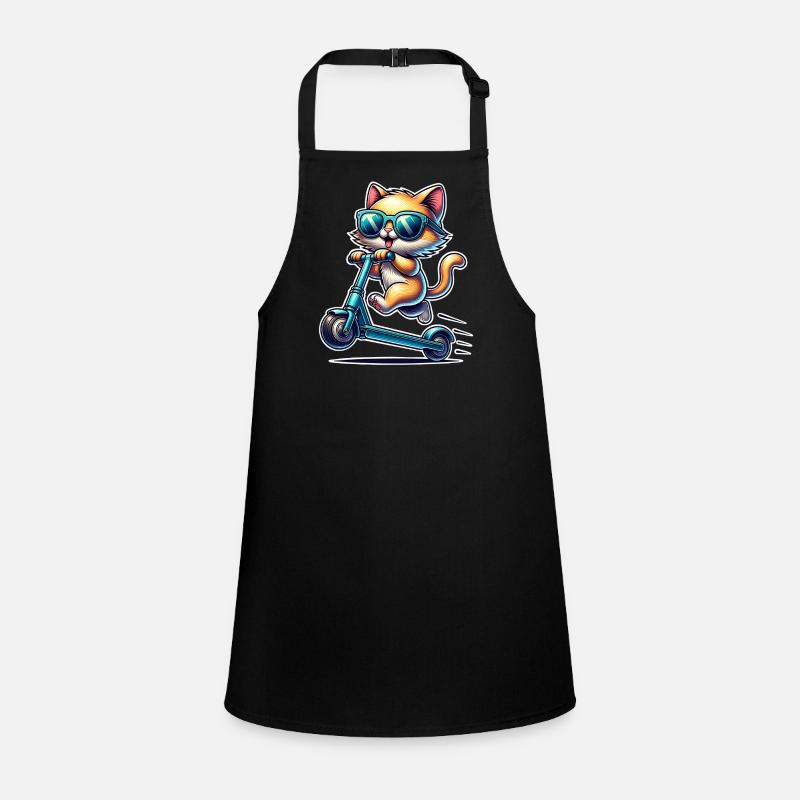 E-Scooter E-Scooter Cat Scooter Children's Apron