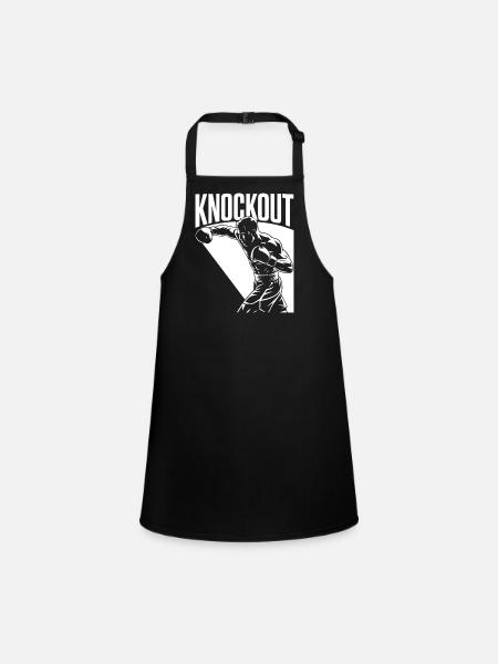 Knock-out - Tablier Enfant - noir - Devant