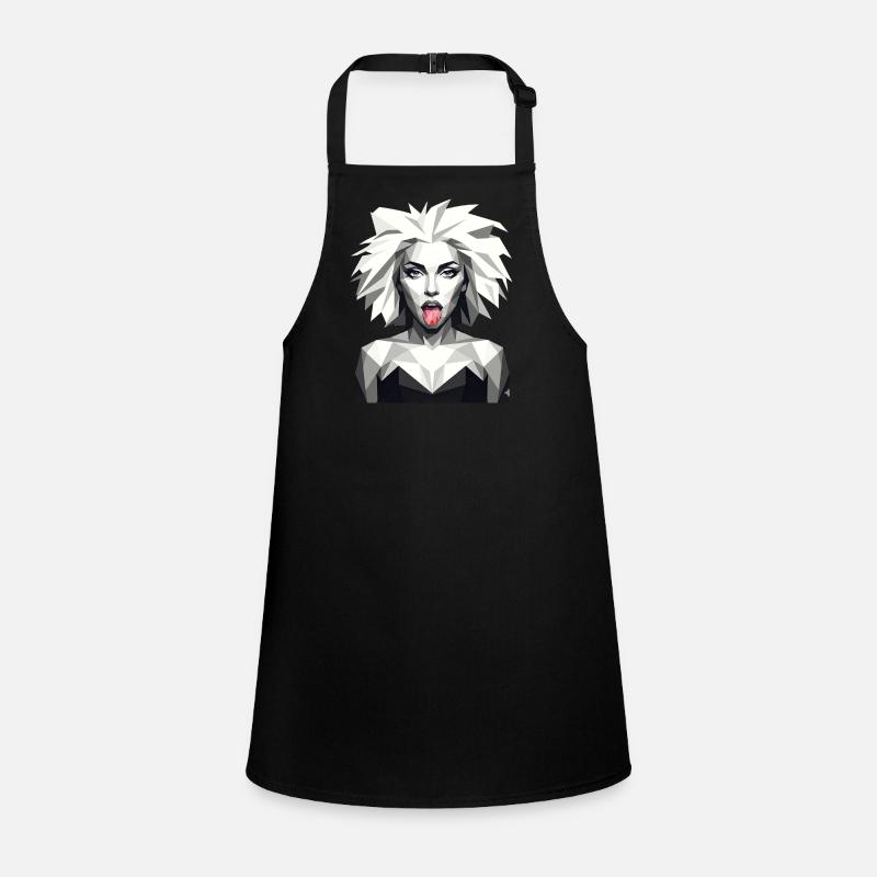 Rebellious Woman Low Poly Children's Apron