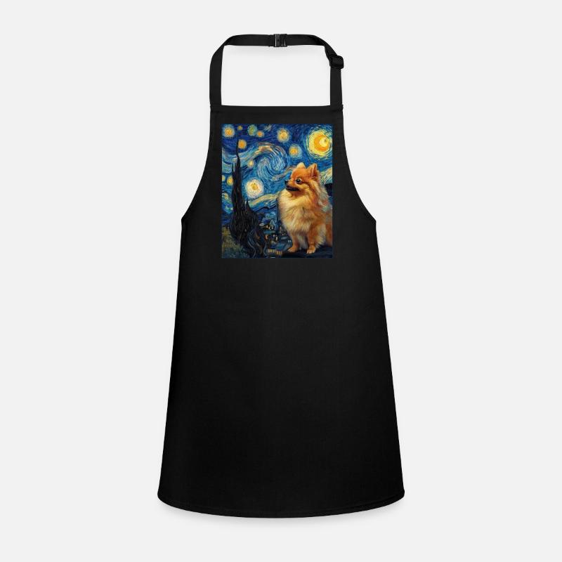 Zwergspitz Spitz Pomeranian Tablier Enfant